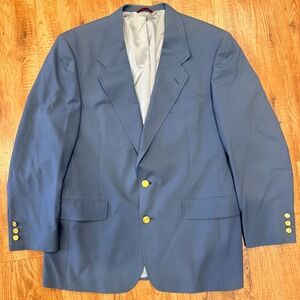 Jack Nicklaus Muirfield Collection Wool Blazer 42R Blue Hart Schaffner Marx USA